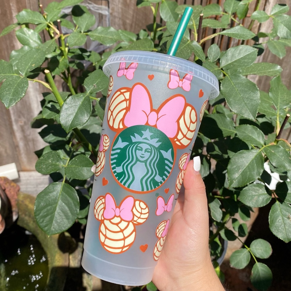Starbucks Disney Minnie Vinyl Sticker Cold Cup